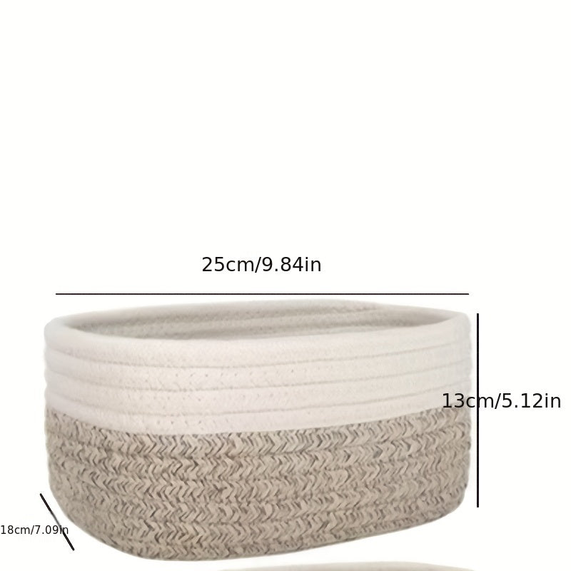 Japanese Hand-Woven Rope Storage Basket