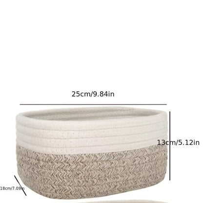 Japanese Hand-Woven Rope Storage Basket