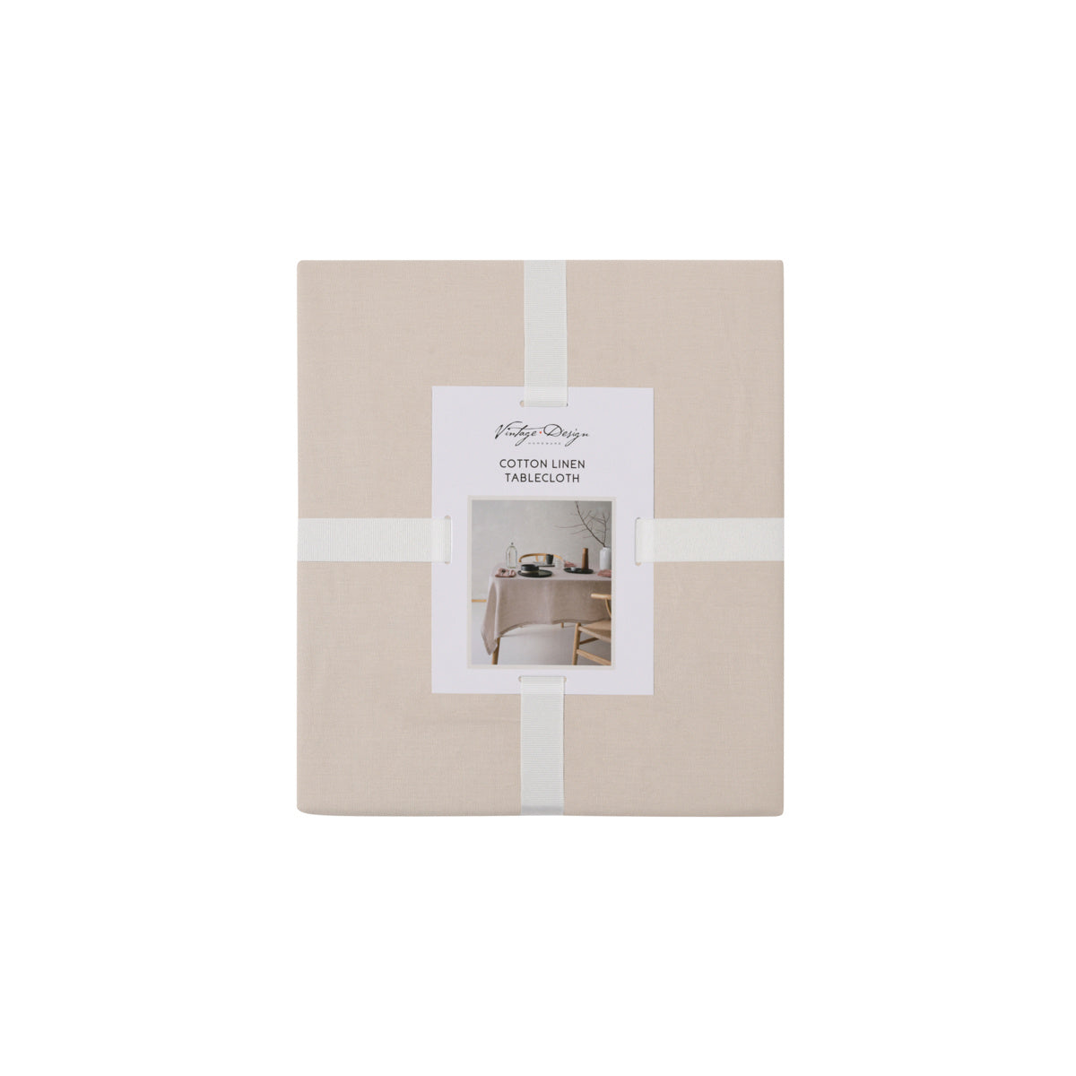 Natural Washed Linen Cotton Tablecloth