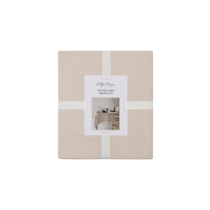 Natural Washed Linen Cotton Tablecloth