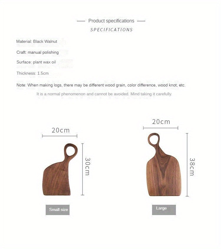 Walnut Wood Cutting Board Set - Set of 2