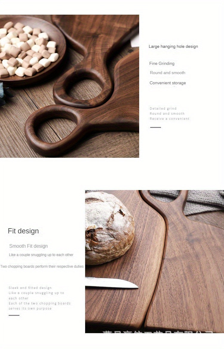 Walnut Wood Cutting Board Set - Set of 2