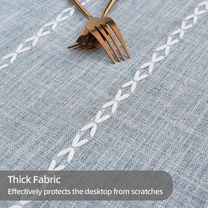 Extra Long Linen Blend Tablecloth - Rectangular