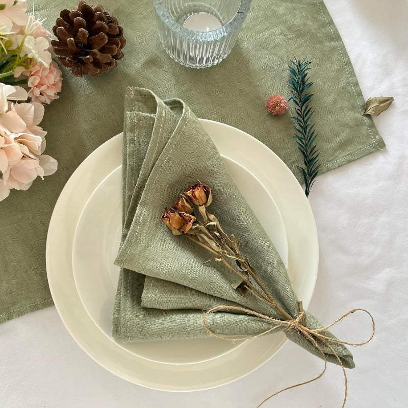 Extra Large Linen Napkins - Set of 4 (50.8cm)