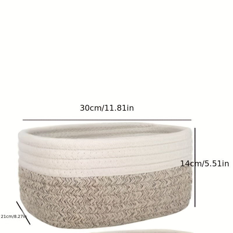 Japanese Hand-Woven Rope Storage Basket
