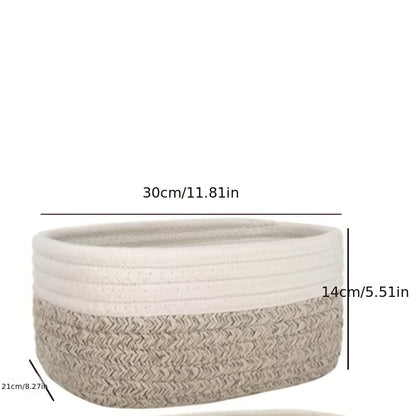 Japanese Hand-Woven Rope Storage Basket
