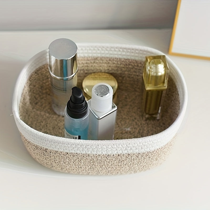 Japanese Hand-Woven Rope Storage Basket