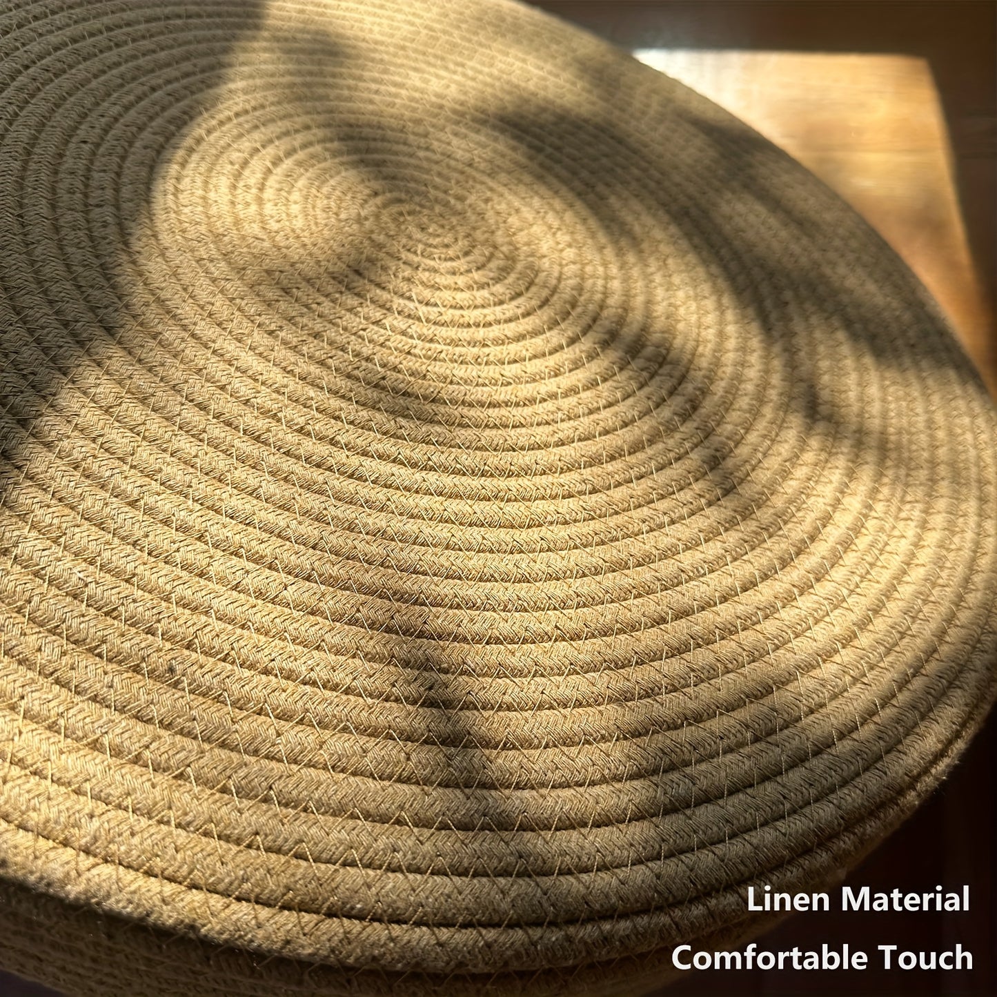 Bohemian Handmade Linen Meditation Pouf