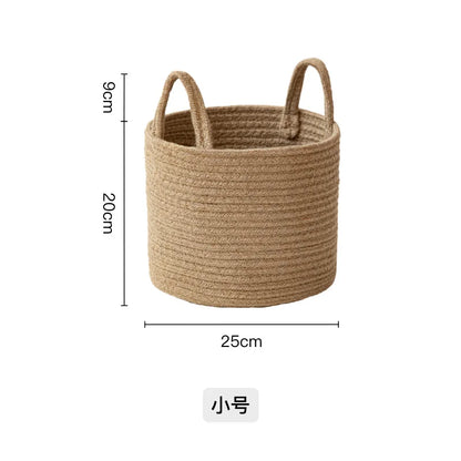 Handwoven Jute Storage Basket Set - 3 Sizes