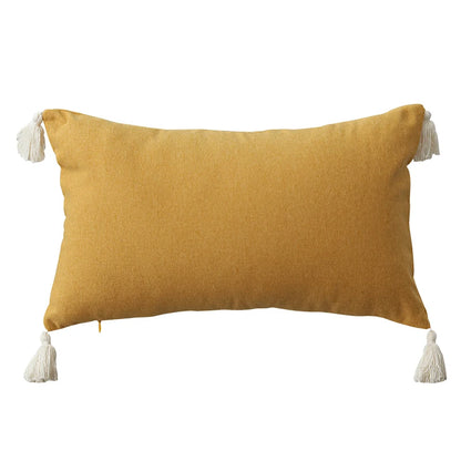 Cotton Linen Cushion Cover with Tassels