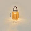 Rattan Solar Table Lamp - Portable Outdoor Light