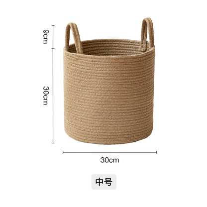 Handwoven Jute Storage Basket Set - 3 Sizes