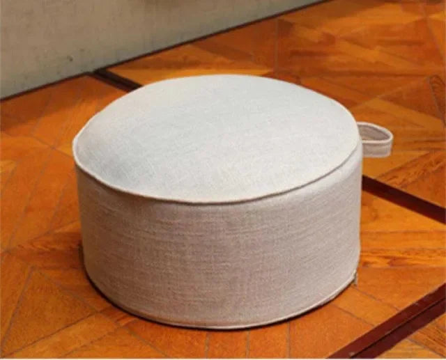 Linen Meditation Floor Cushion - Round