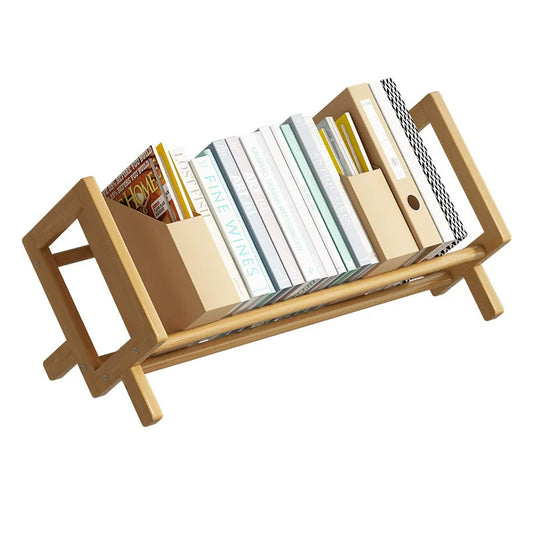 Bamboo Desktop Bookshelf - Multi-Tier Organizer