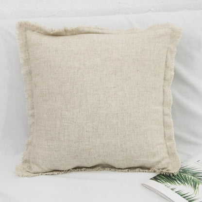 Boho Linen Cushion Cover with Tassels