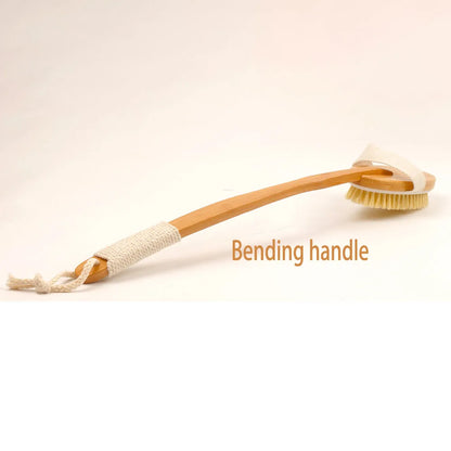 Bamboo Long Handle Bath Brush - 48cm