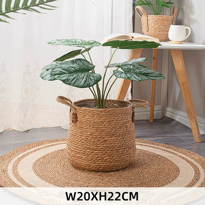 Natural Wicker Planter Basket - 20/25/30cm