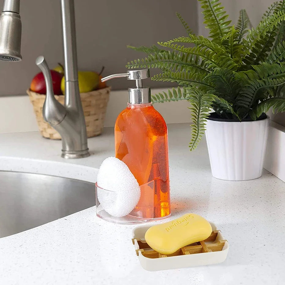 Bamboo Soap Dish - Natural Drain Tray