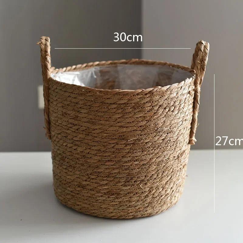 Natural Wicker Planter Basket - 20/25/30cm