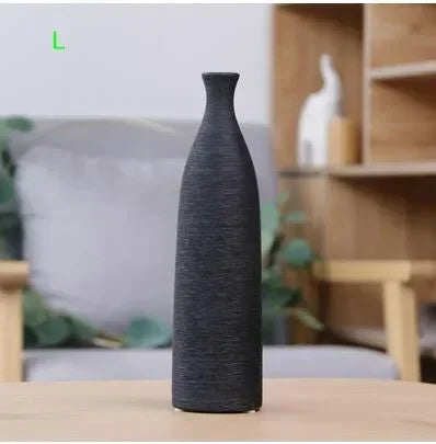 Modern Black & White Ceramic Vase