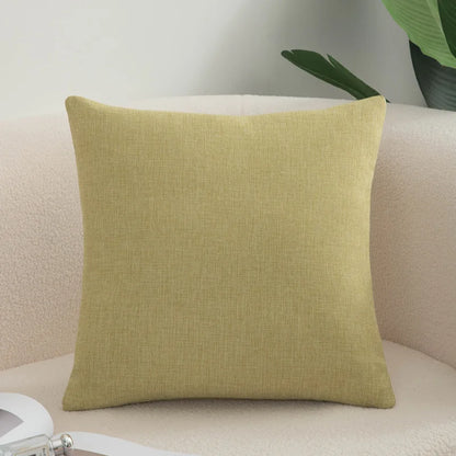 Cotton Linen Cushion Cover - Solid Color