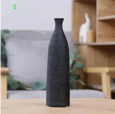 Modern Black & White Ceramic Vase