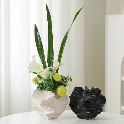 Ceramic Coral Vase - Nordic Style