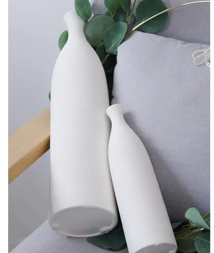Modern Black & White Ceramic Vase