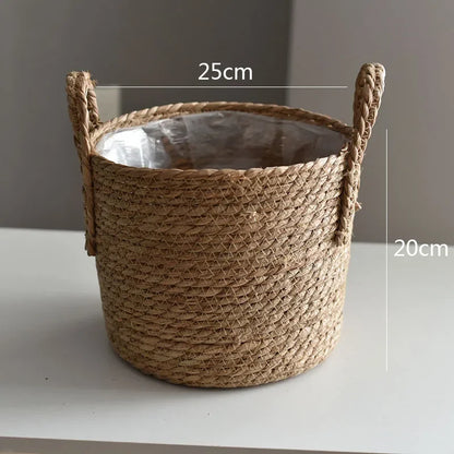 Natural Wicker Planter Basket - 20/25/30cm
