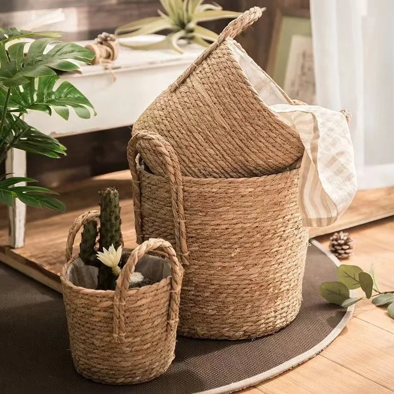Natural Wicker Planter Basket - 20/25/30cm