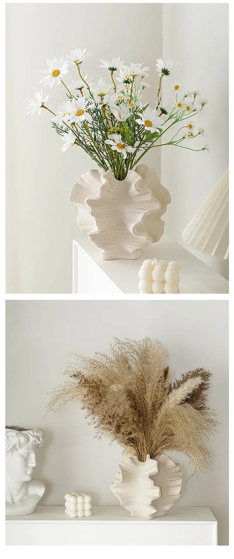 Ceramic Coral Vase - Nordic Style