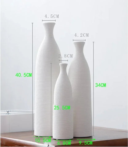 Modern Black & White Ceramic Vase