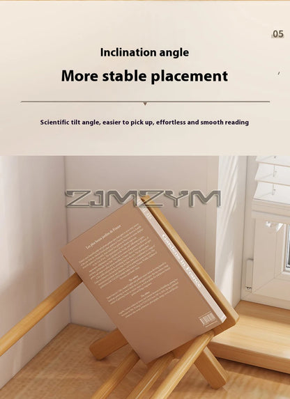 Bamboo Desktop Bookshelf - Multi-Tier Organizer