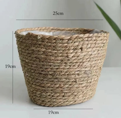 Natural Wicker Planter Basket - 20/25/30cm