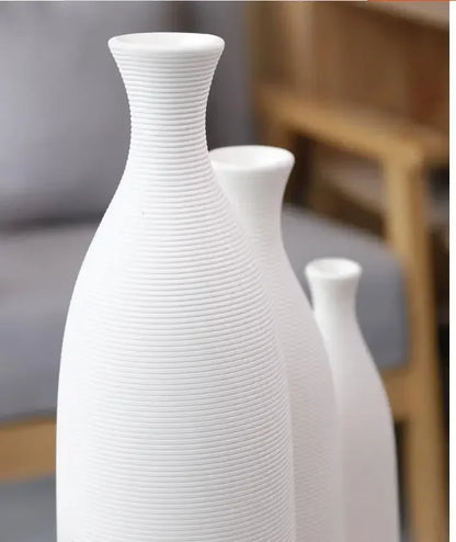 Modern Black & White Ceramic Vase