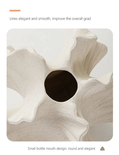 Ceramic Coral Vase - Nordic Style