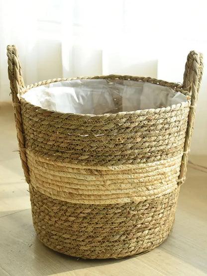Natural Wicker Planter Basket - 20/25/30cm