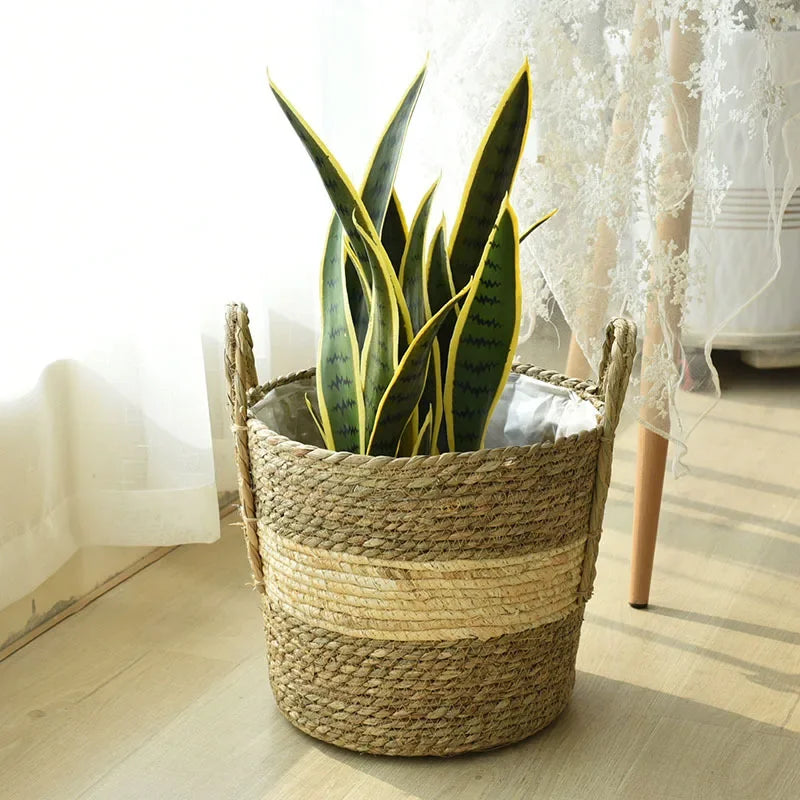 Natural Wicker Planter Basket - 20/25/30cm