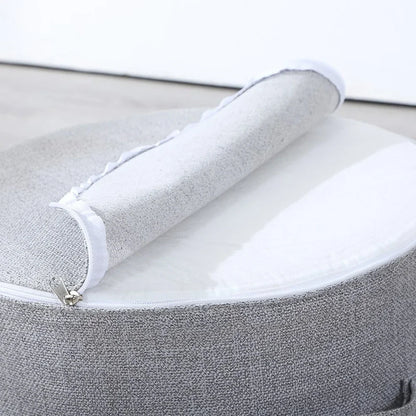 Linen Meditation Floor Cushion - Round