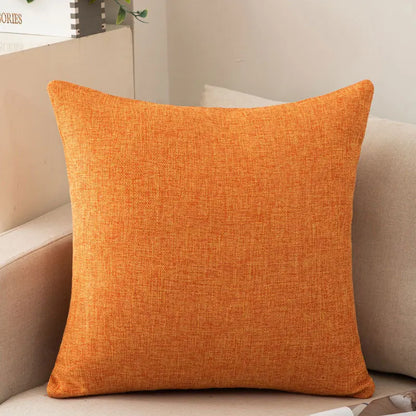 Cotton Linen Cushion Cover - Solid Color