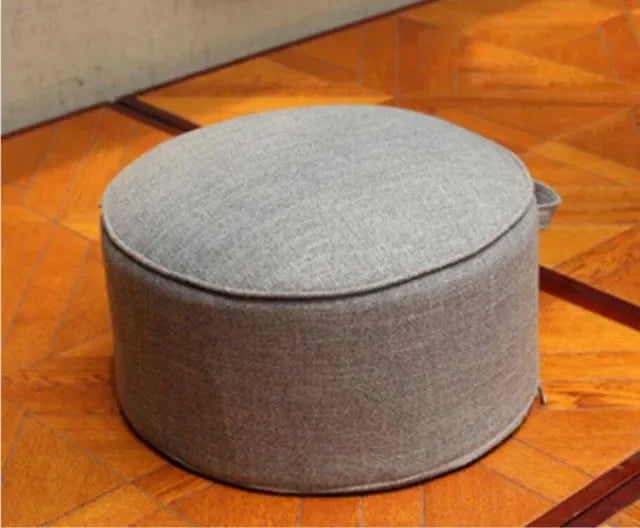 Linen Meditation Floor Cushion - Round
