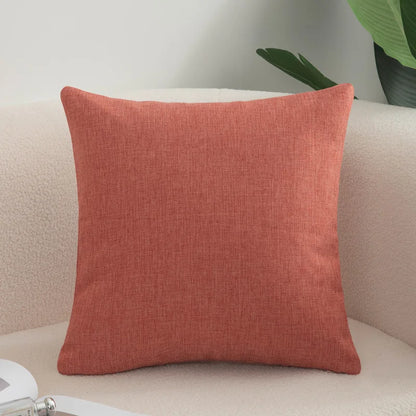 Cotton Linen Cushion Cover - Solid Color
