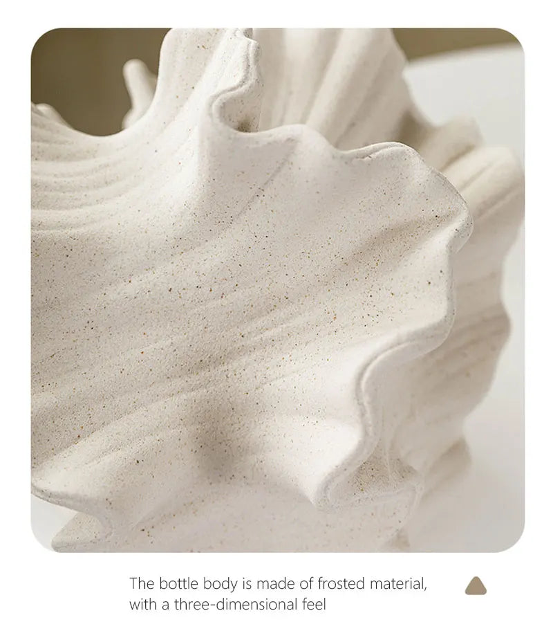 Ceramic Coral Vase - Nordic Style