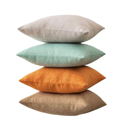 Cotton Linen Cushion Cover - Solid Color