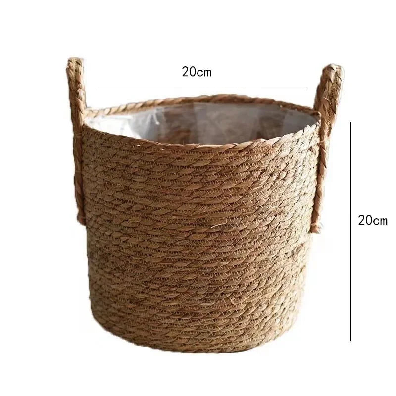 Natural Wicker Planter Basket - 20/25/30cm