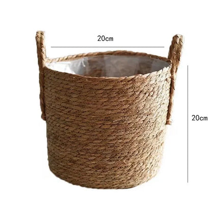 Natural Wicker Planter Basket - 20/25/30cm