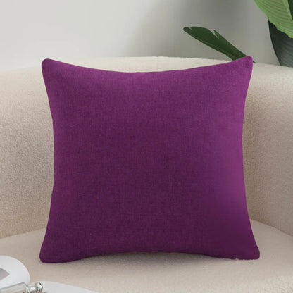 Cotton Linen Cushion Cover - Solid Color