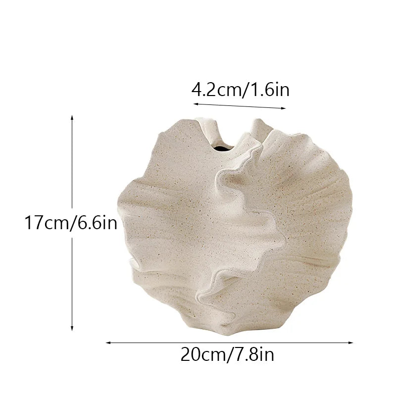 Ceramic Coral Vase - Nordic Style