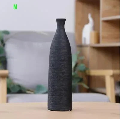 Modern Black & White Ceramic Vase