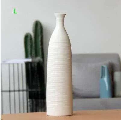 Modern Black & White Ceramic Vase